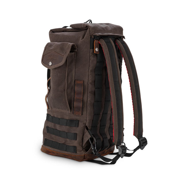 Burly Brand Backpack Sissy Bar Oak Touring Luggage Burly Brand