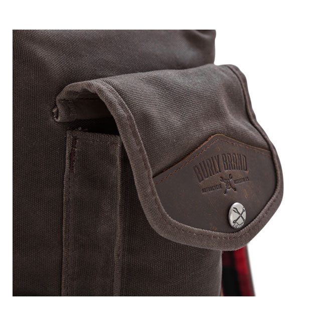 Burly Brand Backpack Sissy Bar Oak Touring Luggage Burly Brand