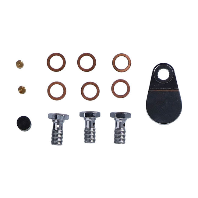 Burly Bagger bar cable/line kit 15" APEHANGER CABLE/LINE KITS Burly Brand