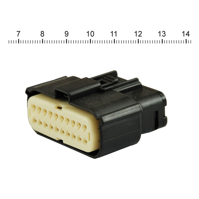 NAMZ, Molex MX-150 connector. Black, plug, 20-pin MOLEX PLUGS Namz
