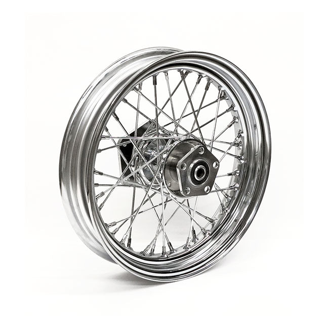 3.00 X 16 Rear Wheel 40 Spokes Chrome Rear Wheels 16 Inch Mcs