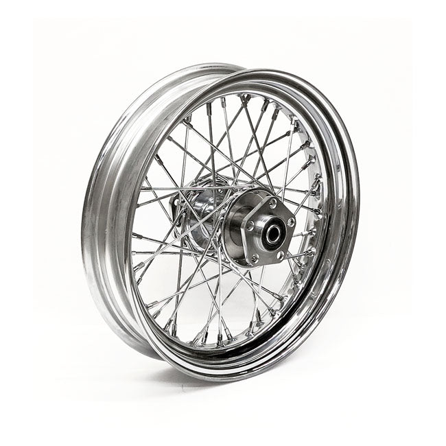 3.00 X 16 Rear Wheel 40 Spokes Chrome Rear Wheels 16 Inch Mcs