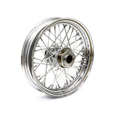 3.00 X 16 Front Wheel 40 Spokes Chrome Front Wheels 16 Inch Mcs
