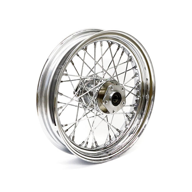 3.00 X 16 Front Wheel 40 Spokes Chrome Front Wheels 16 Inch Mcs