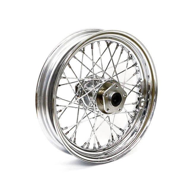 3.00 X 16 Front Wheel 40 Spokes Chrome Front Wheels 16 Inch Mcs