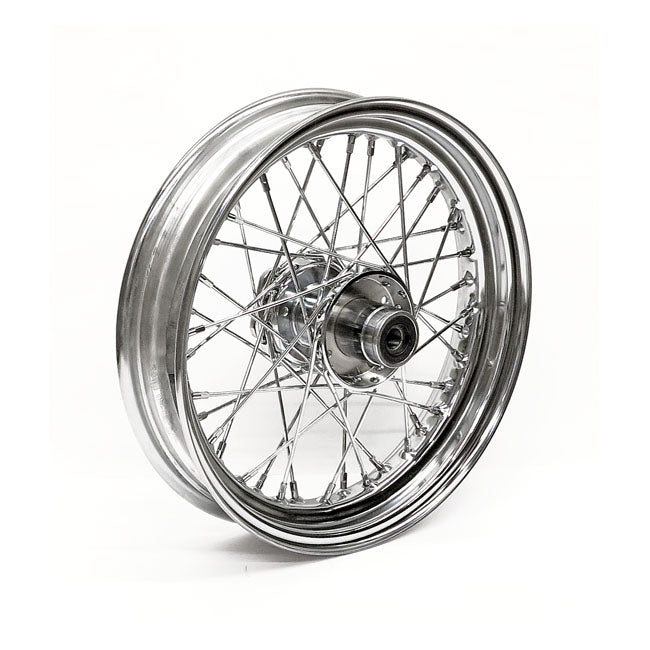 3.00 X 16 Front Wheel 40 Spokes Chrome Front Wheels 16 Inch Mcs