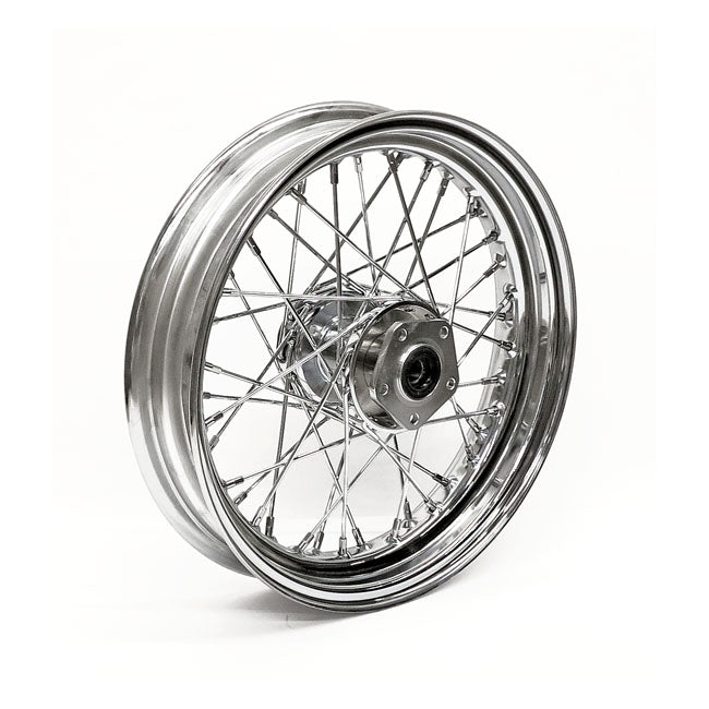 3.00 X 16 Front Wheel 40 Spokes Chrome Front Wheels 16 Inch Mcs