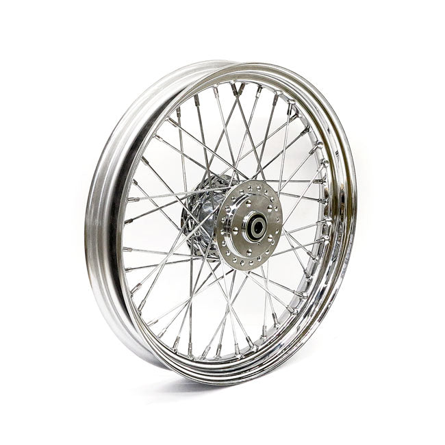 2.50 X 19 Front Wheel 40 Spokes Chrome Front Wheels 19 Inch Mcs