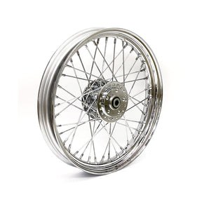 2.50 X 19 Front Wheel 40 Spokes Chrome Front Wheels 19 Inch Mcs