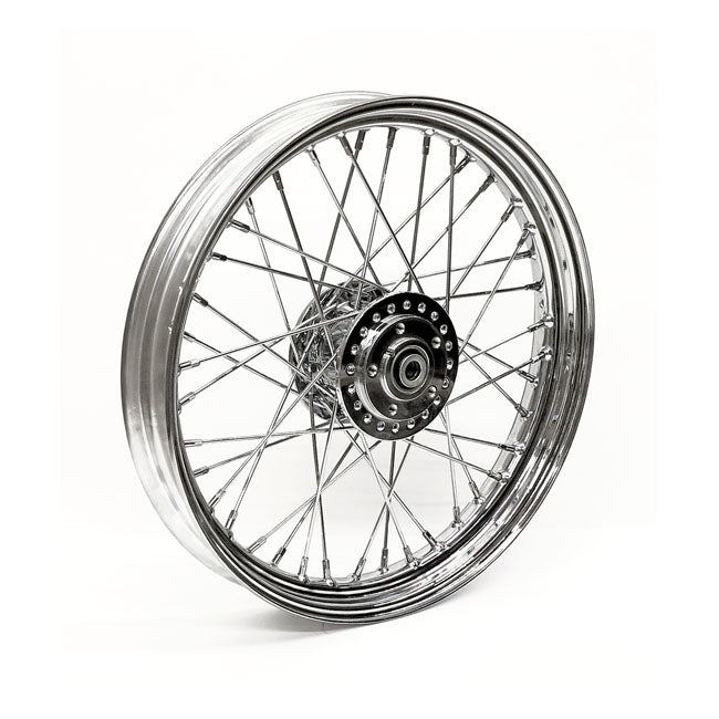 2.50 X 19 Front Wheel 40 Spokes Chrome Front Wheels 19 Inch Mcs
