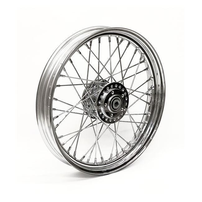 2.50 X 19 Front Wheel 40 Spokes Chrome Front Wheels 19 Inch Mcs