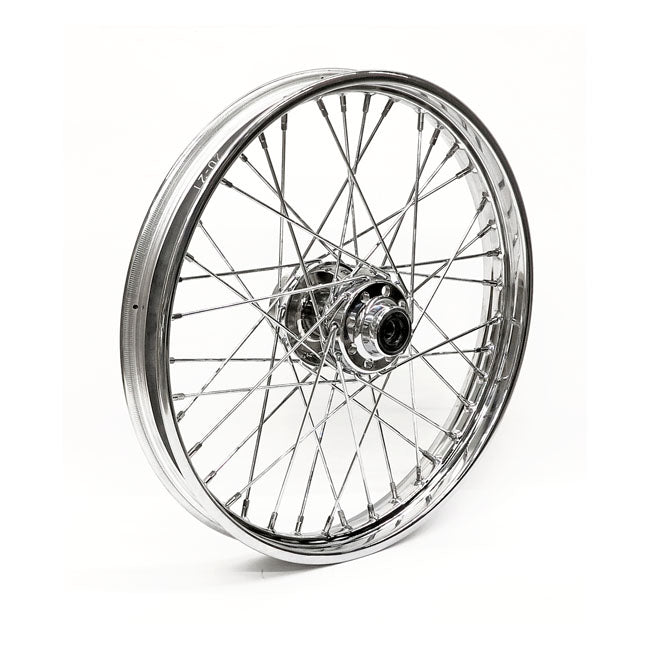 2.15 X 21 Front Wheel 40 Spokes Chrome Front Wheels 21 Inch Mcs