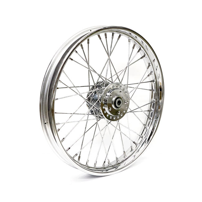 2.15 X 21 Front Wheel 40 Spokes Chrome Front Wheels 21 Inch Mcs