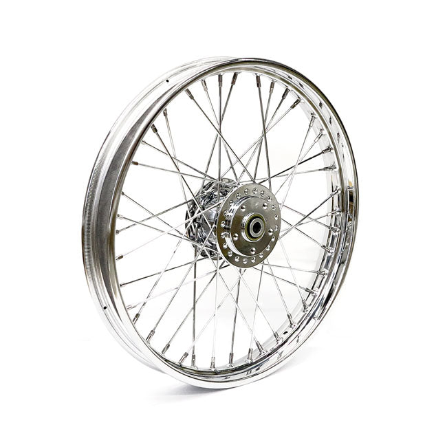 2.15 X 21 Front Wheel 40 Spokes Chrome Front Wheels 21 Inch Mcs