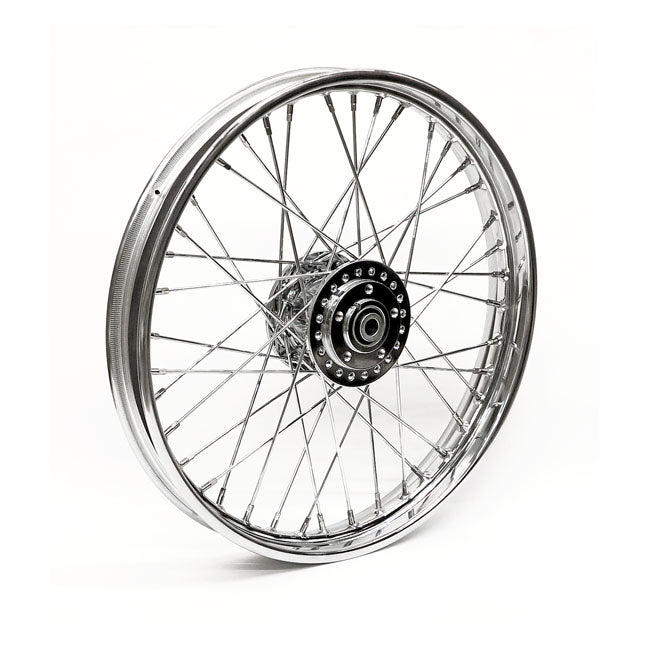 2.15 X 21 Front Wheel 40 Spokes Chrome Front Wheels 21 Inch Mcs