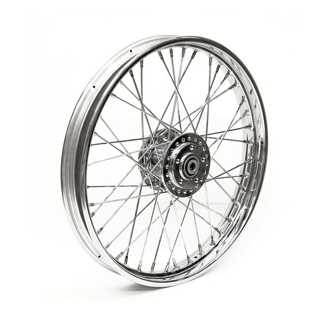 2.15 X 21 Front Wheel 40 Spokes Chrome Front Wheels 21 Inch Mcs