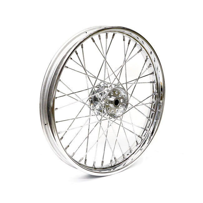 2.15 X 21 Front Wheel 40 Spokes Chrome Front Wheels 21 Inch Mcs