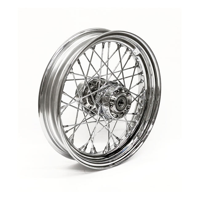 3.00 X 16 Rear Wheel 40 Spokes Chrome Rear Wheels 16 Inch Mcs