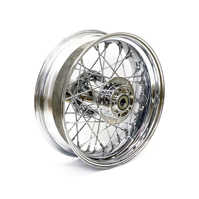 5.00 X 16 Rear Wheel 40 Spokes Chrome Rear Wheels 16 Inch Mcs