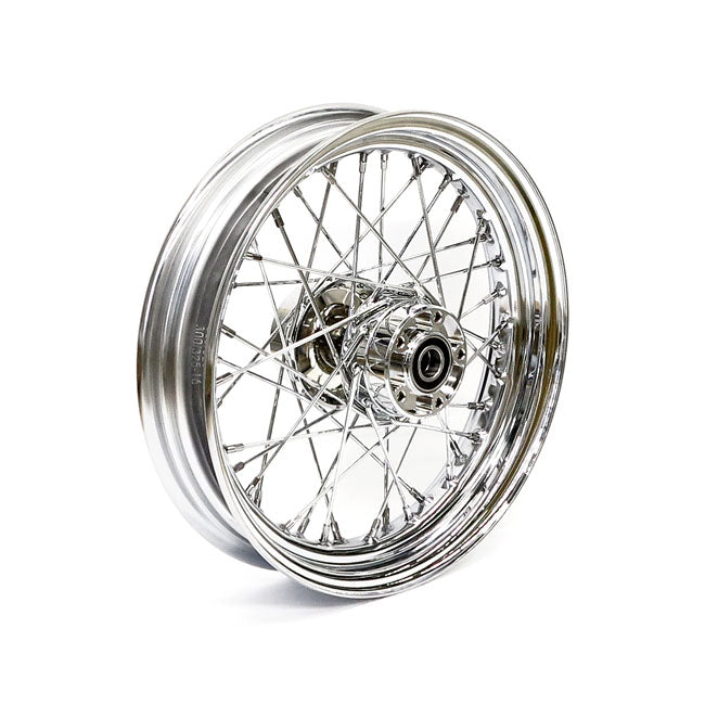 3.00 X 16 Front Wheel 40 Spokes Chrome Front Wheels 16 Inch Mcs