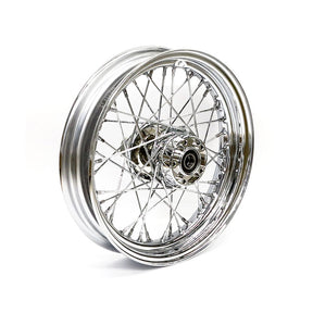 3.00 X 16 Front Wheel 40 Spokes Chrome Front Wheels 16 Inch Mcs