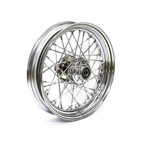 3.00 X 16 Front Wheel 40 Spokes Chrome Front Wheels 16 Inch Mcs