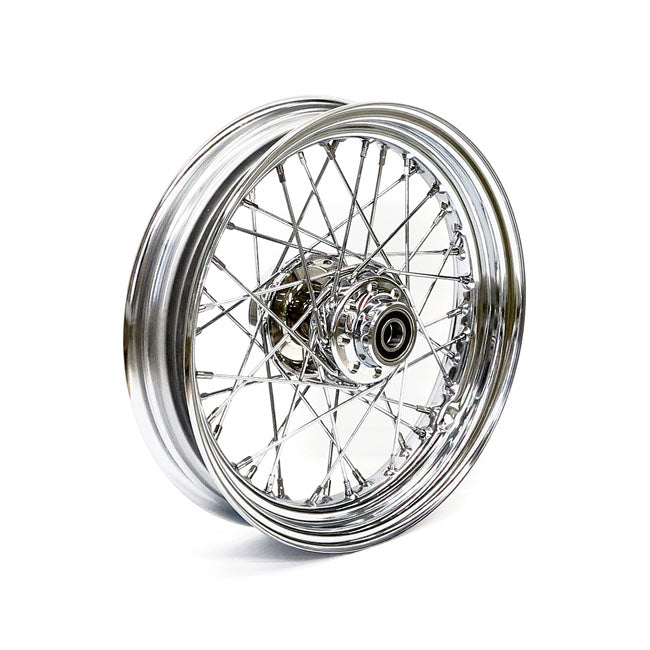 3.00 X 16 Front Wheel 40 Spokes Chrome Front Wheels 16 Inch Mcs