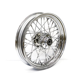 3.00 X 16 Front Wheel 40 Spokes Chrome Front Wheels 16 Inch Mcs