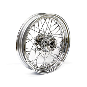 3.00 X 16 Front Wheel 40 Spokes Chrome Front Wheels 16 Inch Mcs