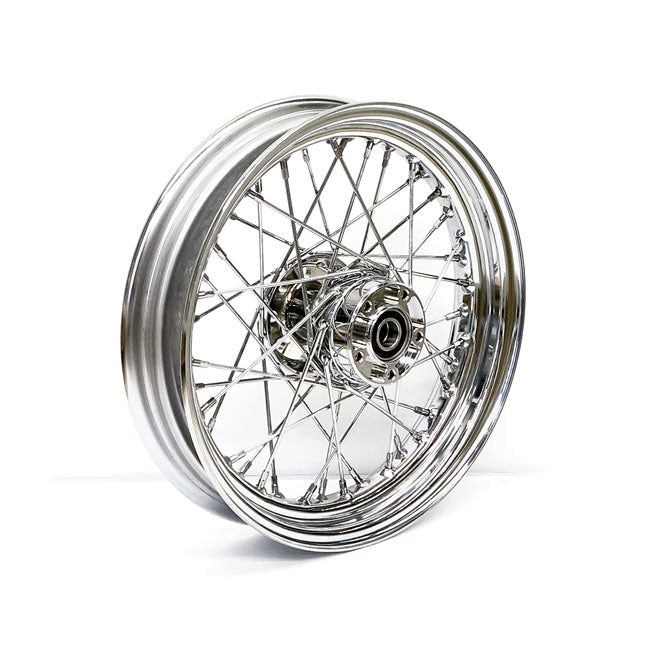 3.00 X 16 Front Wheel 40 Spokes Chrome Front Wheels 16 Inch Mcs