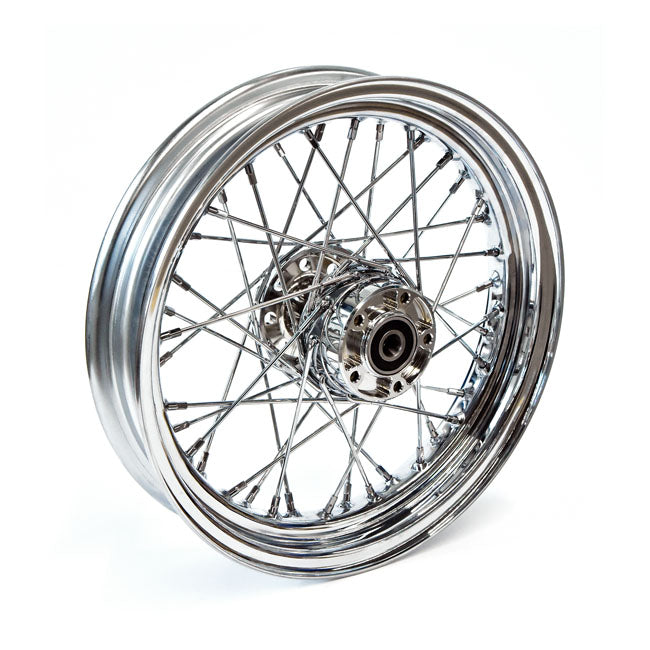 3.00 X 16 Front Wheel 40 Spokes Chrome Front Wheels 16 Inch Mcs