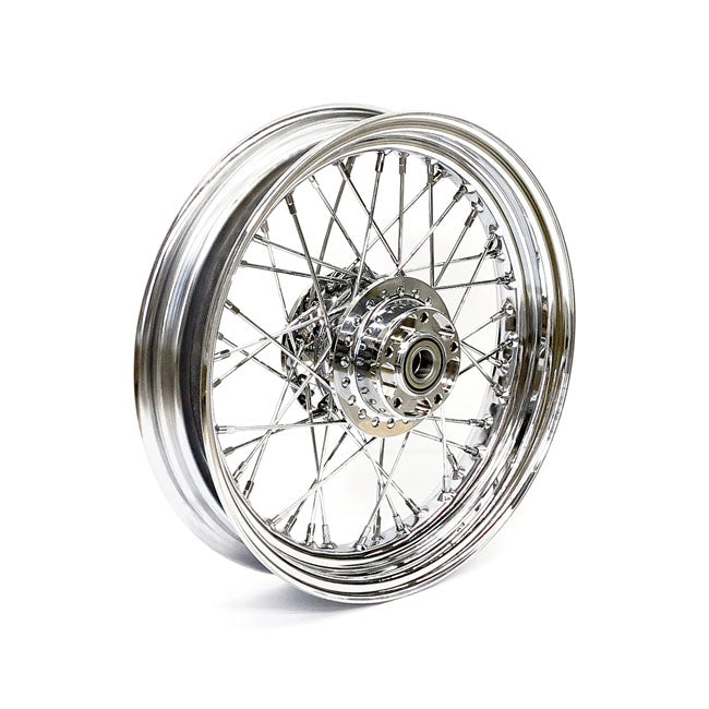3.00 X 16 Front Wheel 40 Spokes Chrome Front Wheels 16 Inch Mcs