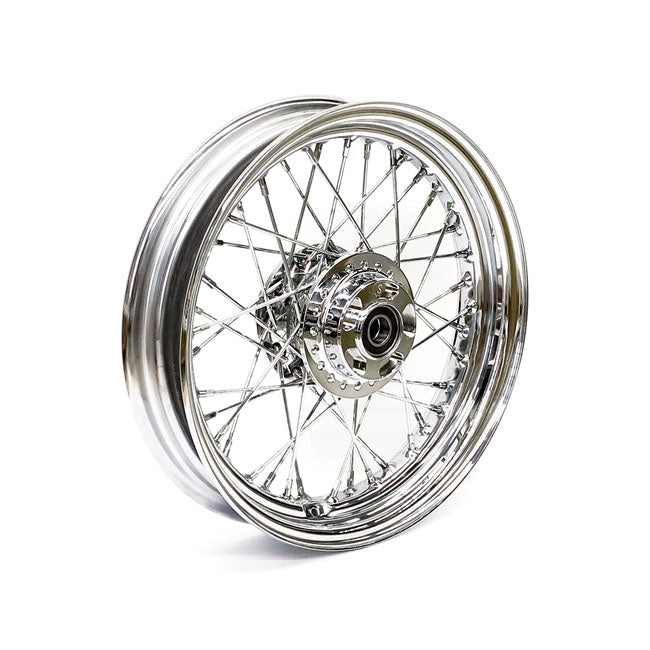 3.00 X 16 Front Wheel 40 Spokes Chrome Front Wheels 16 Inch Mcs