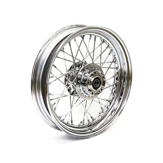 3.00 X 16 Front Wheel 40 Spokes Chrome Front Wheels 16 Inch Mcs