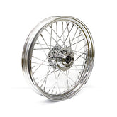 2.50 X 19 Front Wheel 40 Spokes Chrome Front Wheels 19 Inch Mcs