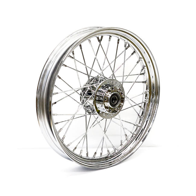 2.50 X 19 Front Wheel 40 Spokes Chrome Front Wheels 19 Inch Mcs