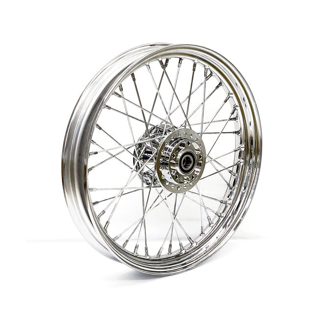2.50 X 19 Front Wheel 40 Spokes Chrome Front Wheels 19 Inch Mcs