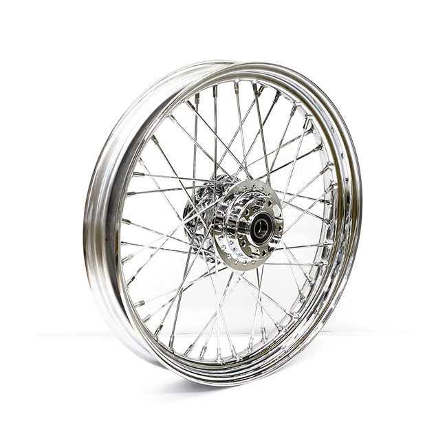 2.50 X 19 Front Wheel 40 Spokes Chrome Front Wheels 19 Inch Mcs