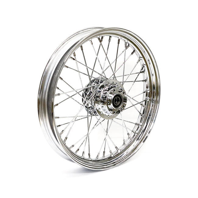 2.50 X 19 Front Wheel 40 Spokes Chrome Front Wheels 19 Inch Mcs