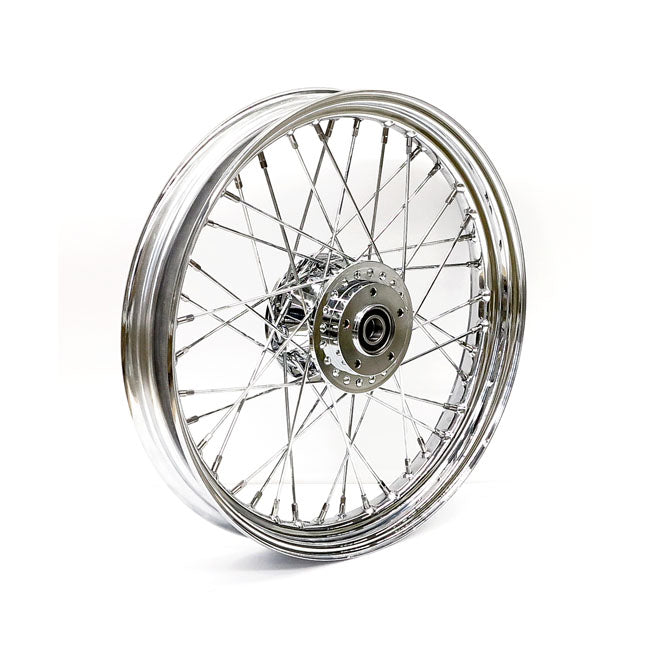 2.50 X 19 Front Wheel 40 Spokes Chrome Front Wheels 19 Inch Mcs