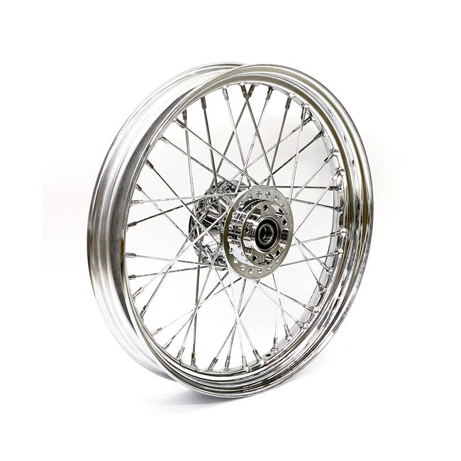 2.50 X 19 Front Wheel 40 Spokes Chrome Front Wheels 19 Inch Mcs