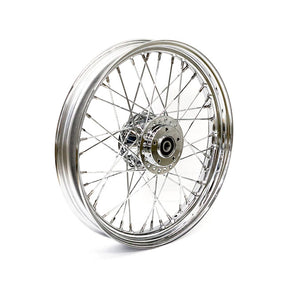 2.50 X 19 Front Wheel 40 Spokes Chrome Front Wheels 19 Inch Mcs