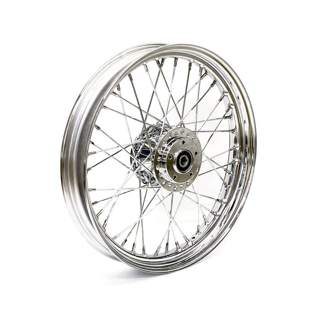 2.50 X 19 Front Wheel 40 Spokes Chrome Front Wheels 19 Inch Mcs