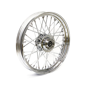 2.50 X 19 Front Wheel 40 Spokes Chrome Front Wheels 19 Inch Mcs