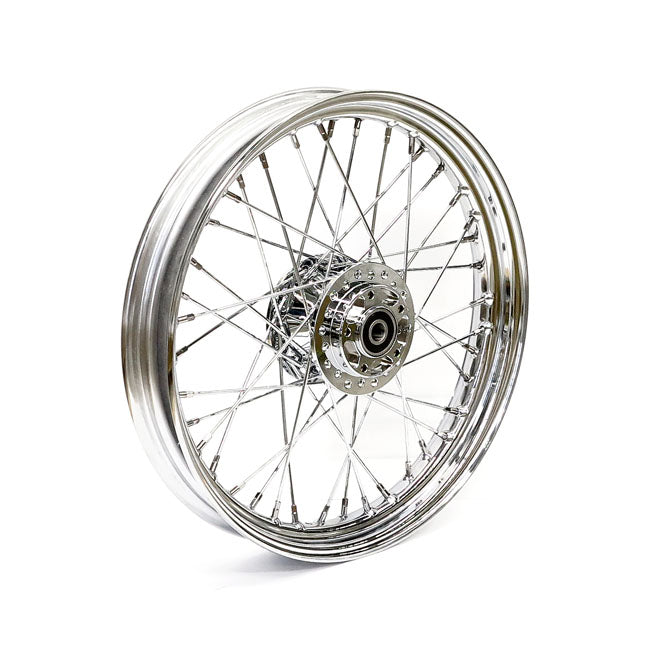 2.50 X 19 Front Wheel 40 Spokes Chrome Front Wheels 19 Inch Mcs