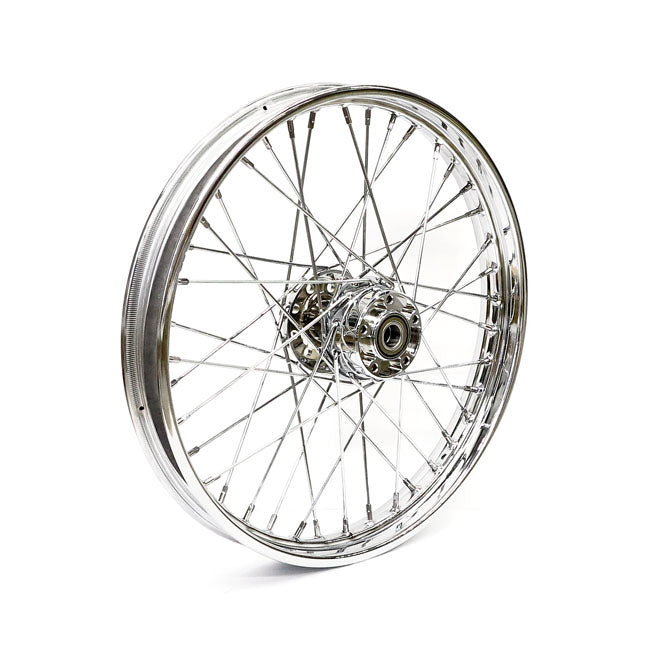 2.15 X 21 Front Wheel 40 Spokes Chrome Front Wheels 21 Inch Mcs