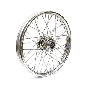 2.15 X 21 Front Wheel 40 Spokes Chrome Front Wheels 21 Inch Mcs