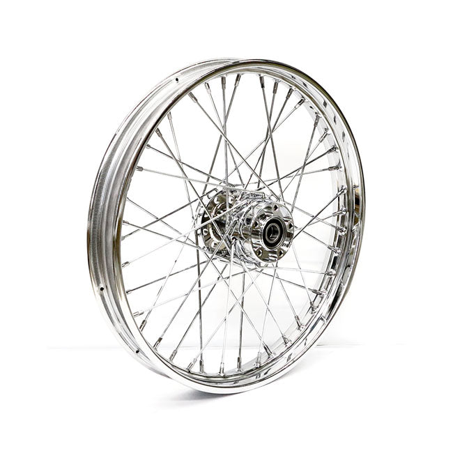2.15 X 21 Front Wheel 40 Spokes Chrome Front Wheels 21 Inch Mcs