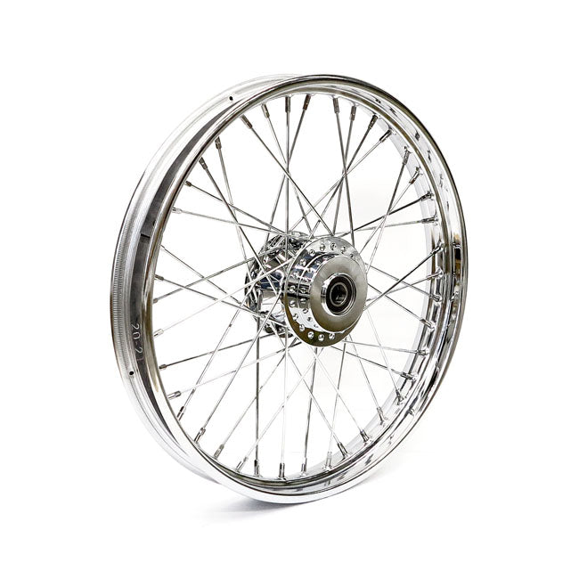 2.15 X 21 Front Wheel 40 Spokes Chrome Front Wheels 21 Inch Mcs