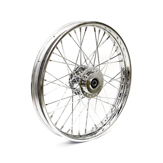 2.15 X 21 Front Wheel 40 Spokes Chrome Front Wheels 21 Inch Mcs